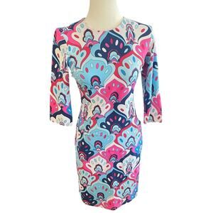 J. McLaughlin Catalyst Psychedelic Dress Hippie Pockets- Xs